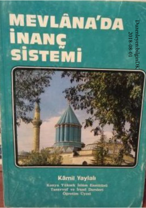 Mevlana’da İnanç Sistemi PDF – Kamil Yahyalı