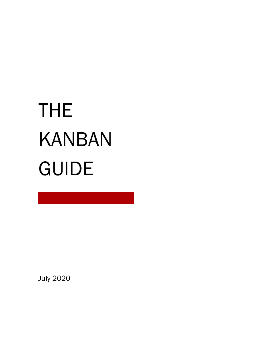 Kanban Guide 2020 PDF – Unknown / Kanban University