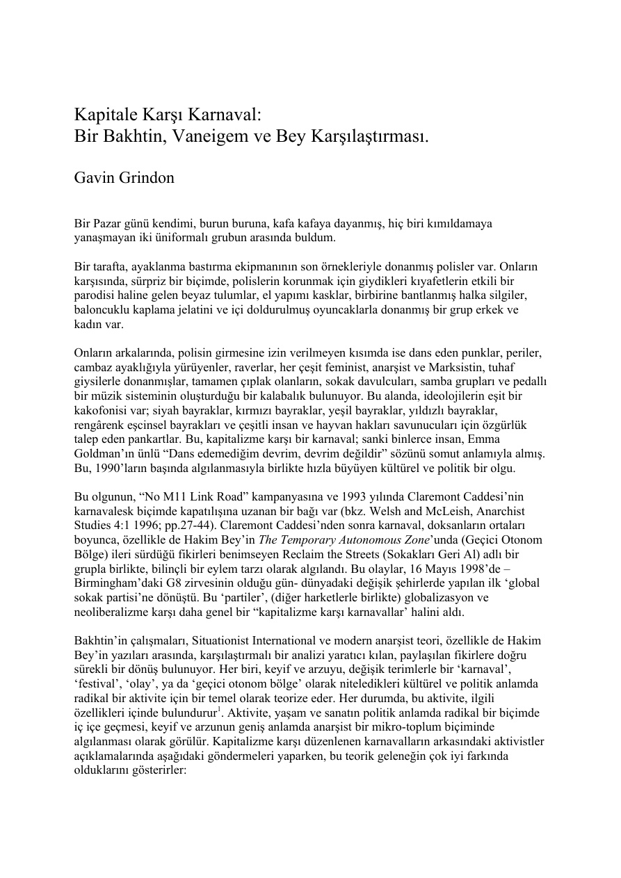 Kapitale Karşı Karnaval PDF – Kolektif / Araştırma