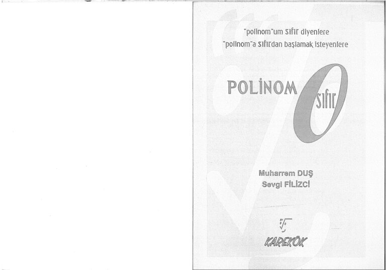 KarekkYaynlar LysPolinom0SoruBankas Kitap Kapağı