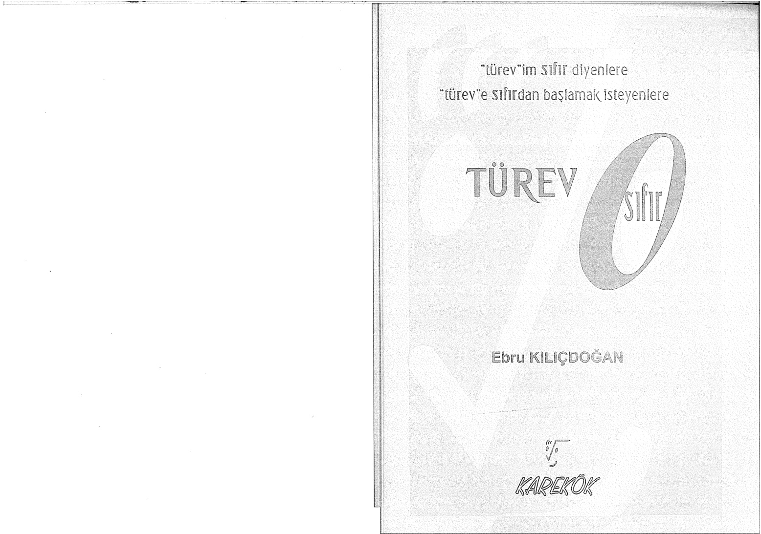 Karekök Yayınları LYS Türev 0 Soru Bankası PDF – Karekök Yayınları Komisyon
