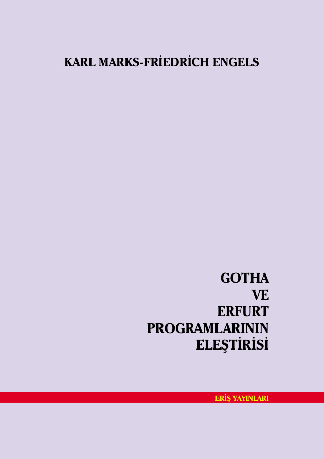 Gotha ve Erfurt Programlarının Eleştirisi PDF – Karl Marx