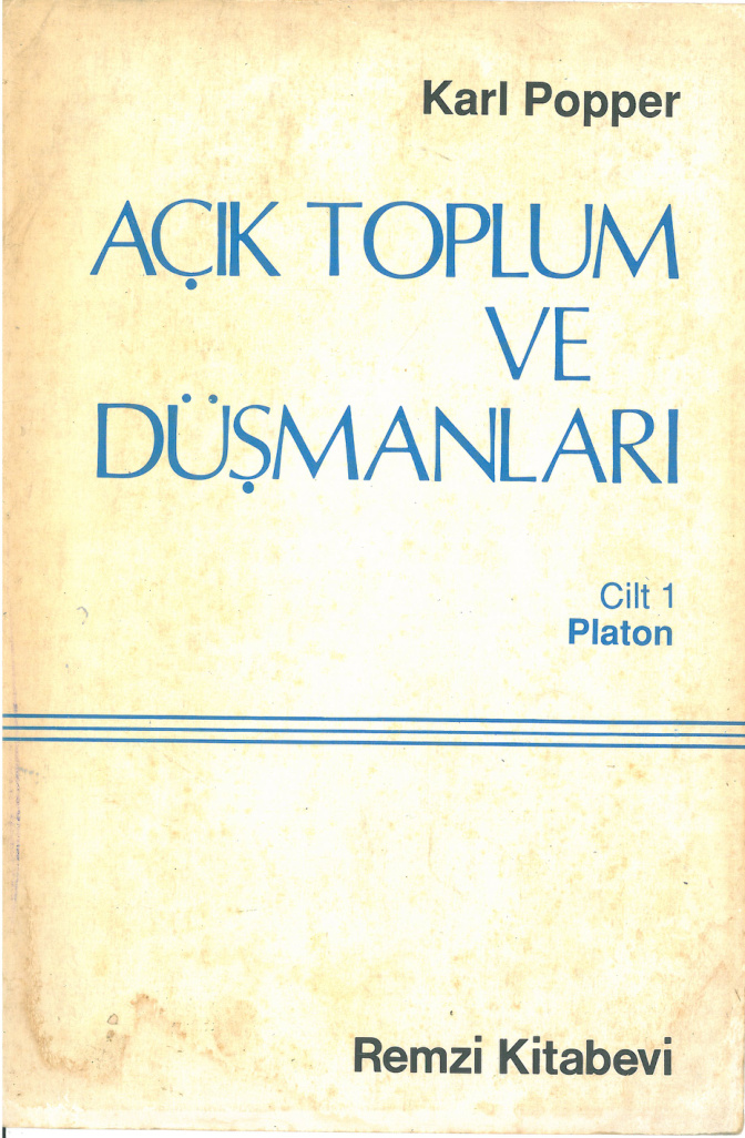 Açık Toplum ve Düşmanları 1: Platon PDF – Karl Popper