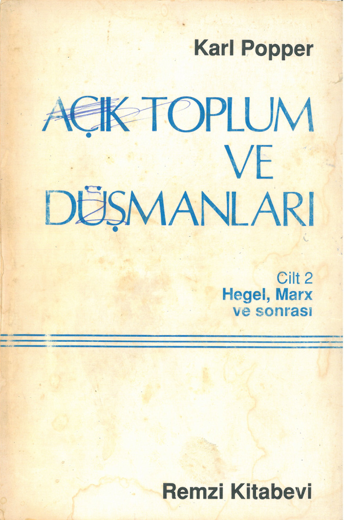 Açık Toplum ve Düşmanları 2: Hegel ve Marx PDF – Karl Popper