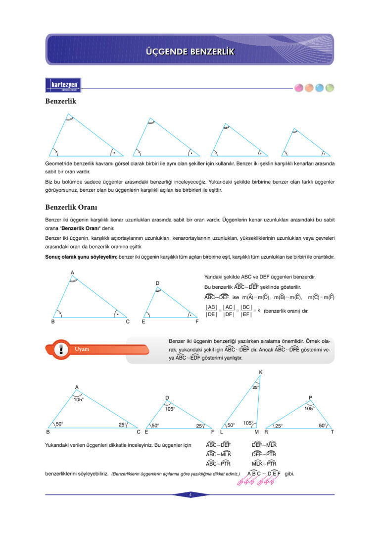 KartezyenEitimYaynlar GeometrigendeElikVeBenzerlik Kitap Kapağı