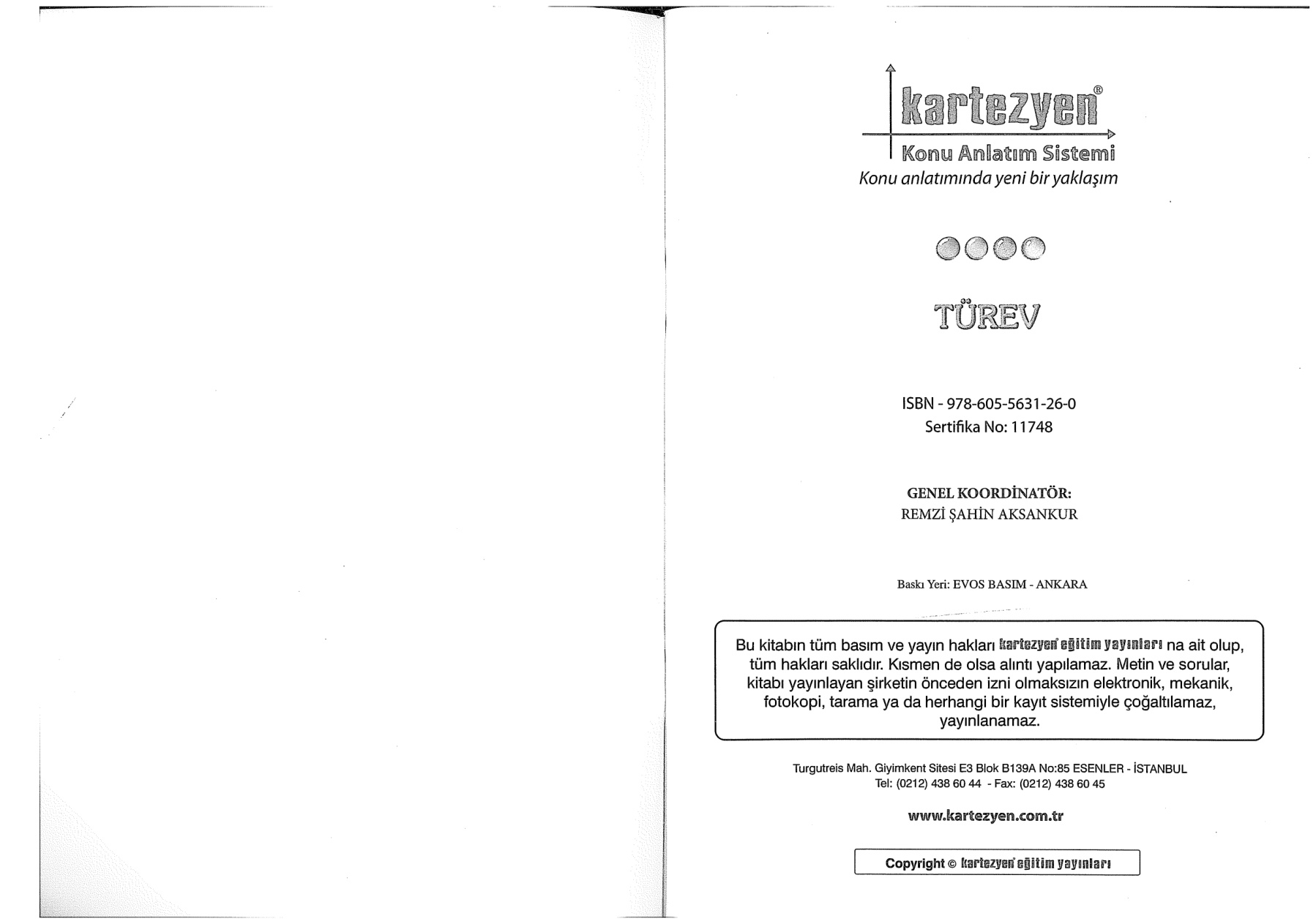 Kartezyen Eğitim Yayınları LYS Türev Soru Bankası PDF – Kartezyen Eğitim Komisyon