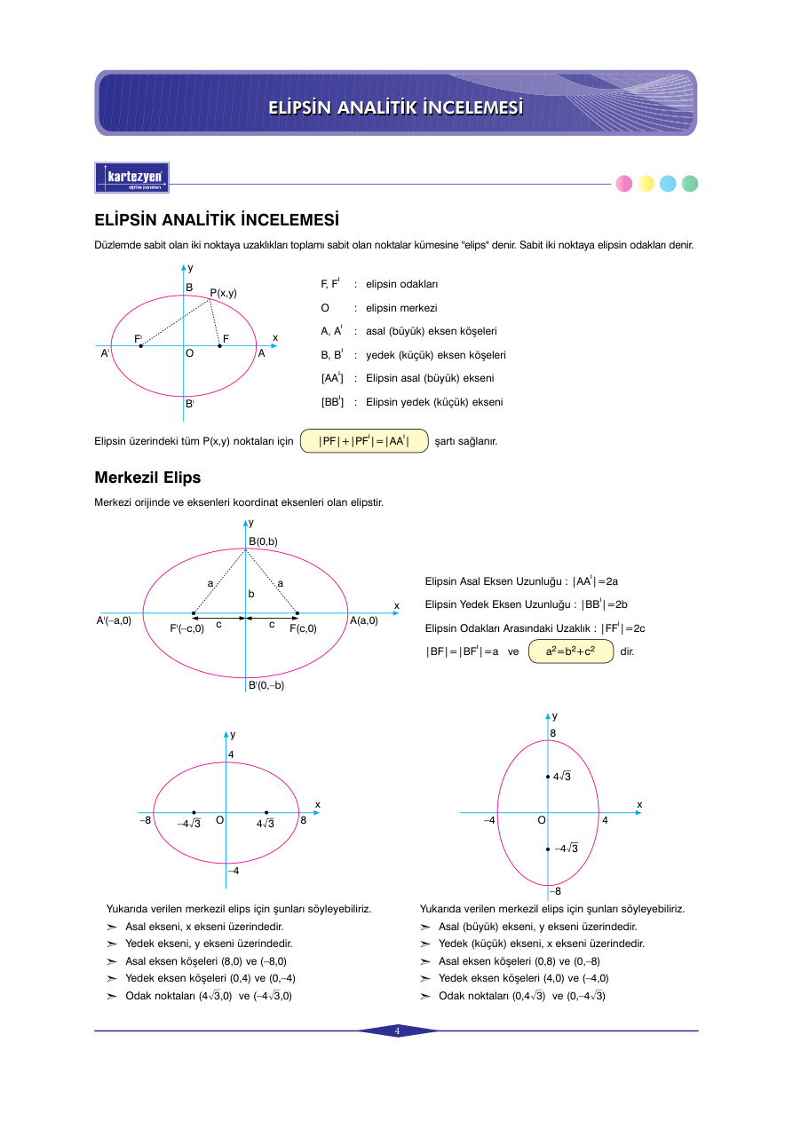 Kartezyen Eğitim Yayınları Konikler PDF – Kartezyen Eğitim Komisyon