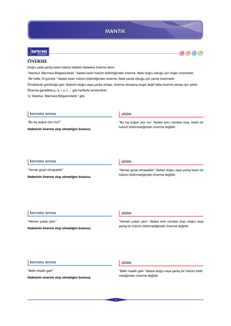 KartezyenEitimYaynlar Matematikmantk Kitap Kapağı