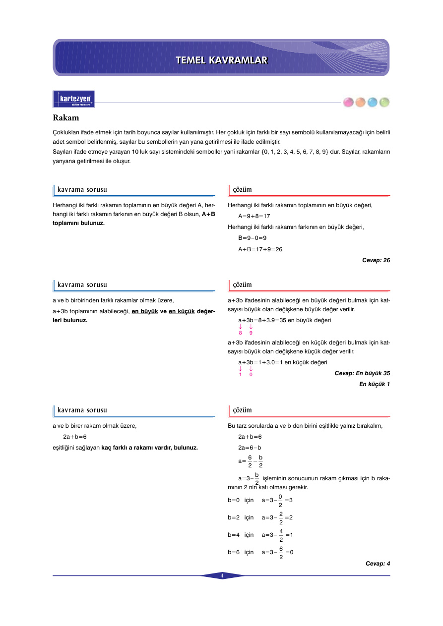 Kartezyen Eğitim Yayınları Temel Kavramlar PDF – Kartezyen Eğitim Komisyon