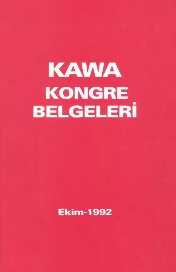 Kawa Kongre Belgeleri PDF – Kolektif