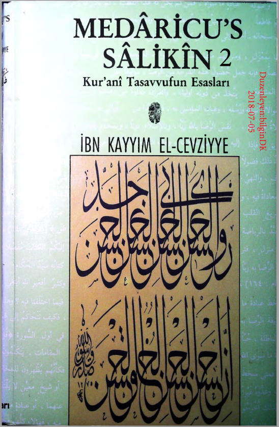 Medâricu’s-Sâlikîn: Kur’ânî Tasavvufun Esasları 2 PDF – İbn Kayyim el-Cevziyye