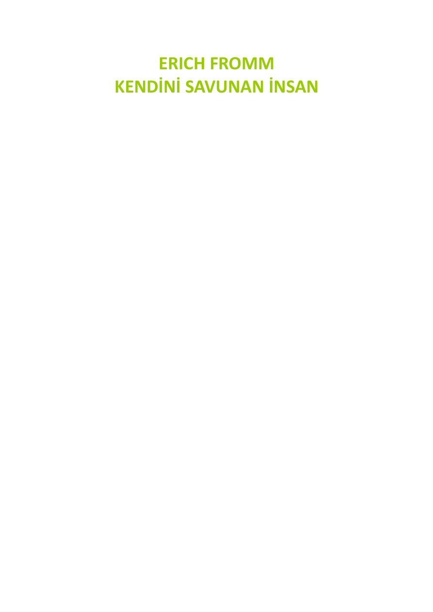 Kendini Savunan İnsan PDF – Rollo May