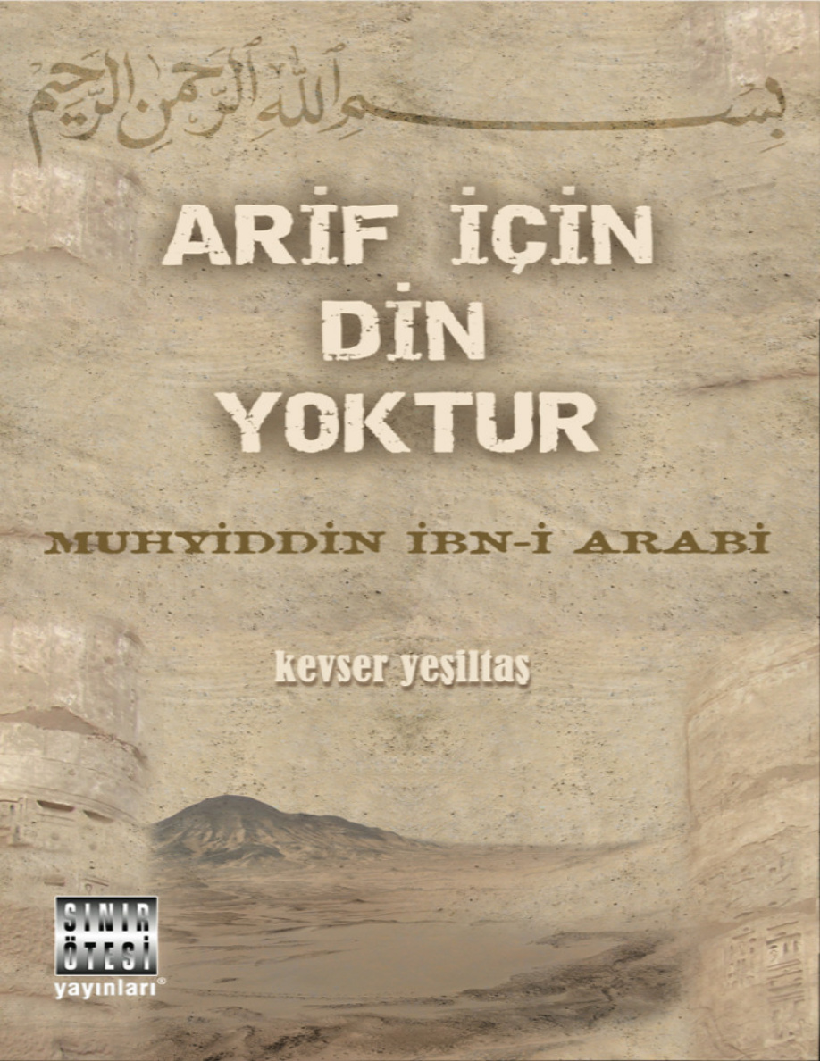 Arif için Din Yoktur PDF – Kevser Yeşiltaş