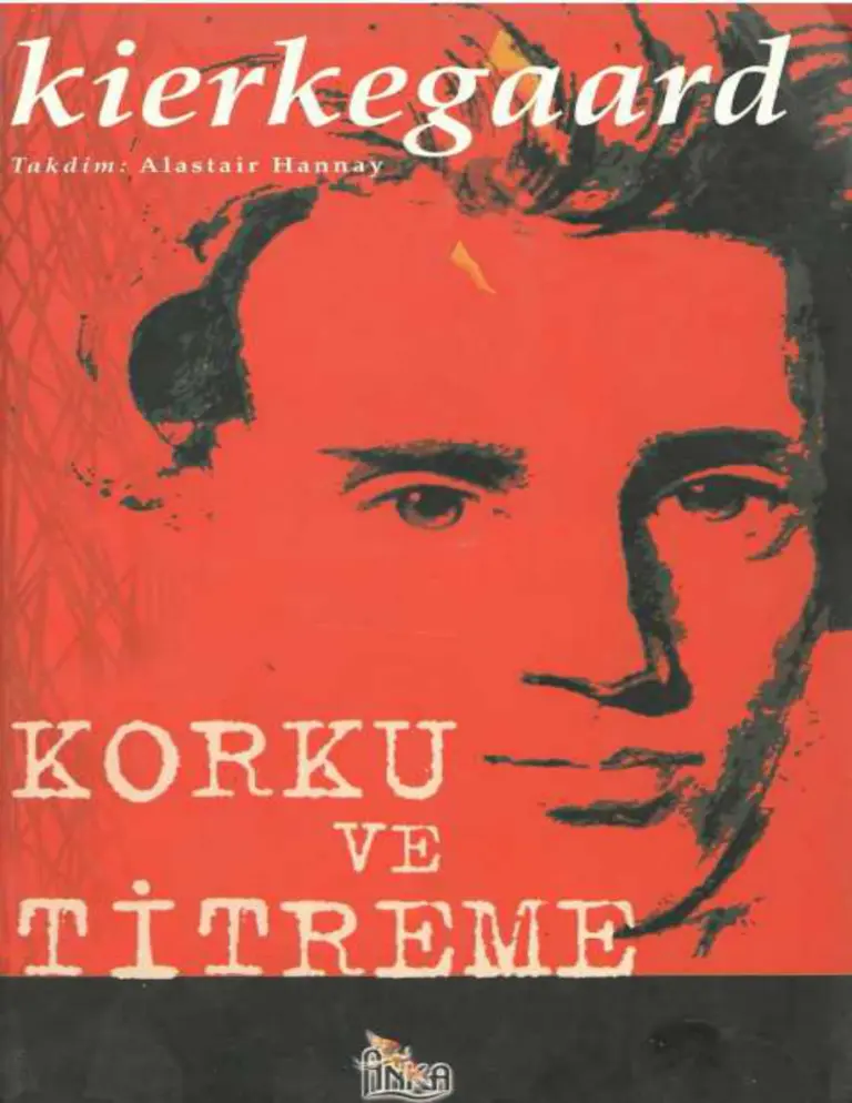 Kierkegaard Korku ve Titreme Kitap Kapağı