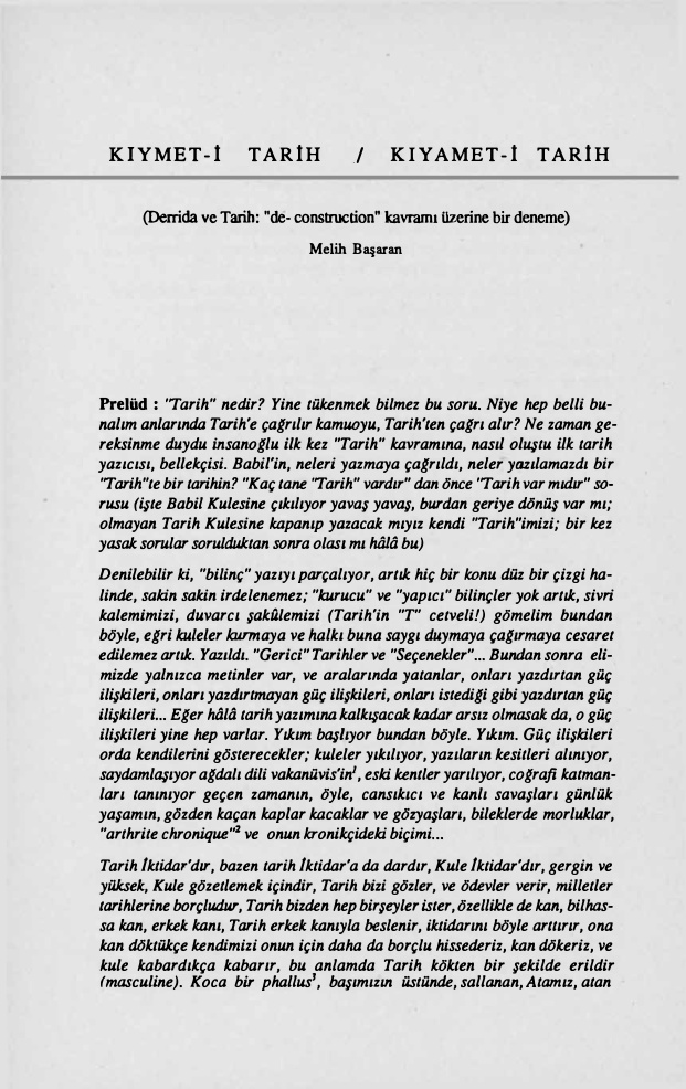 Kıymeti Tarih Kıyameti Tarih PDF – Melih Başaran