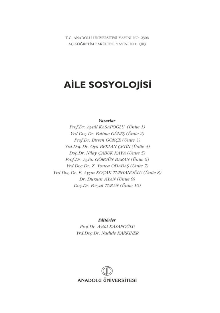 Kolektif Aile Sosyolojisi Kitap Kapağı
