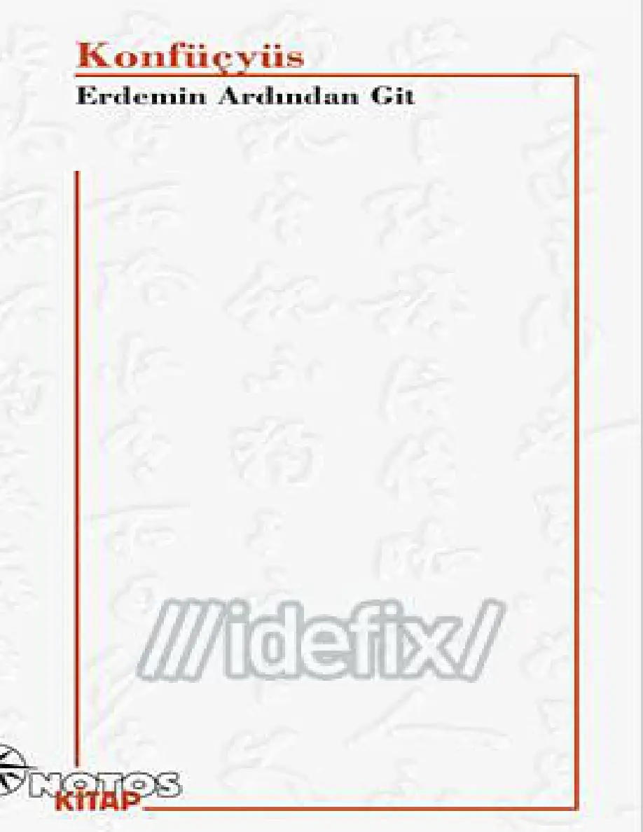 Erdemin Ardından Git PDF – Konfüçyüs