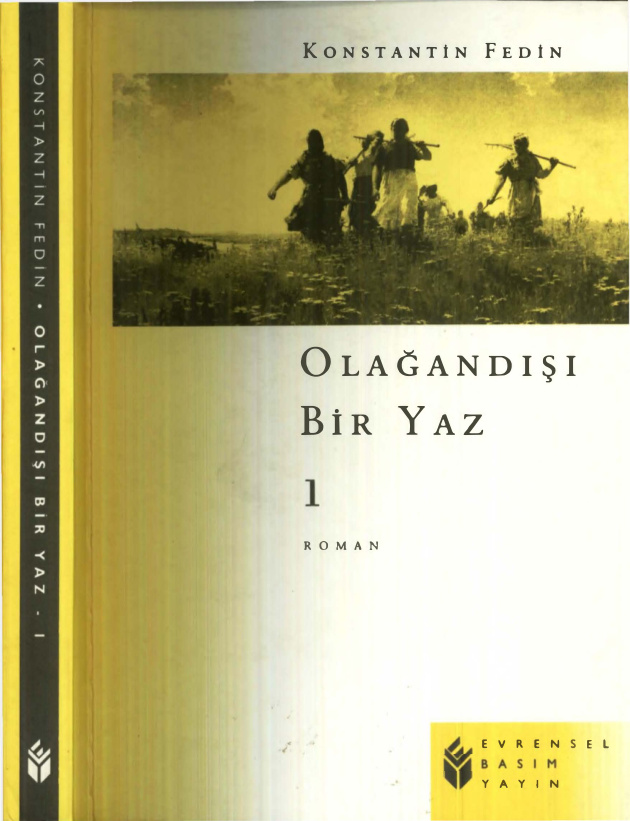 Kostantin Fedin Olağandışı Bir Yaz I Evrensel Basım Yayın Kitap Kapağı