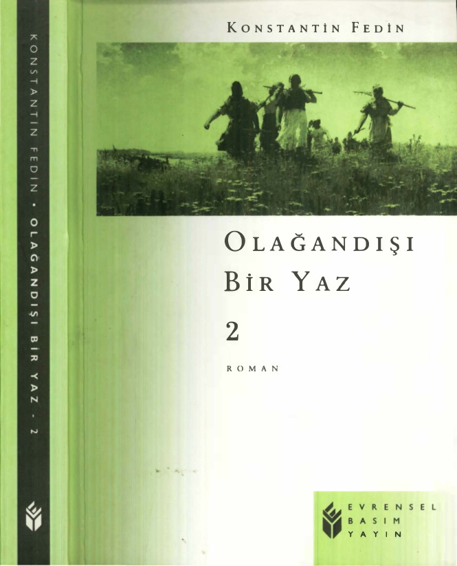 Kostantin Fedin Olağandışı Bir Yaz II Evrensel Basım Yayın Kitap Kapağı