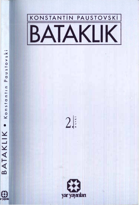 Kostantin Paustovski Bataklık Yar Yayınları Kitap Kapağı