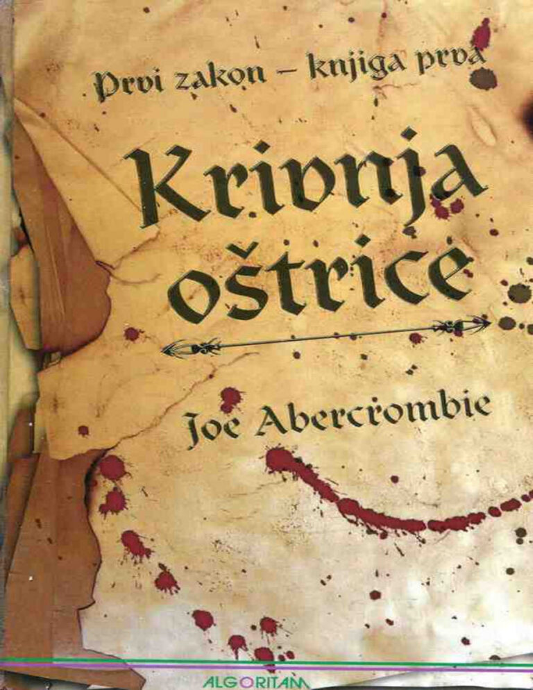 Krivnja oštrice PDF - Joe Abercrombie 1 Krivnja ostrice Joe Abercrombie Kitap Kapağı