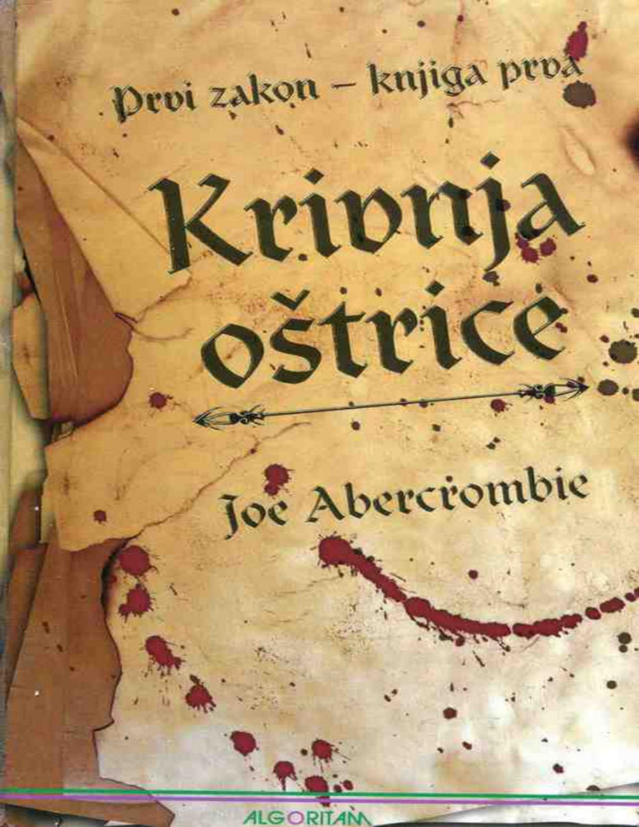 Krivnja oštrice PDF - Joe Abercrombie 1 Krivnja oštrice