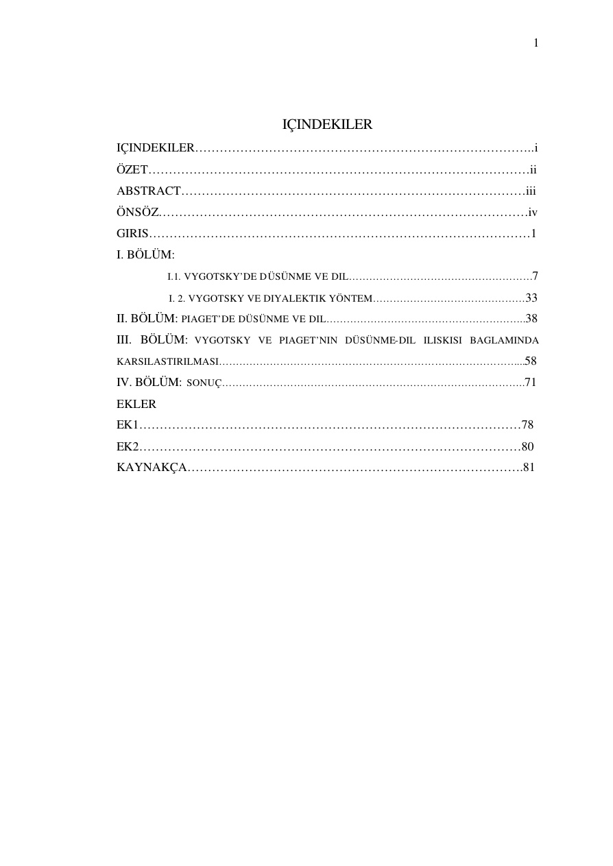 Dil ve Düşünce Üzerine PDF – Lev Vygotsky & Jean Piaget