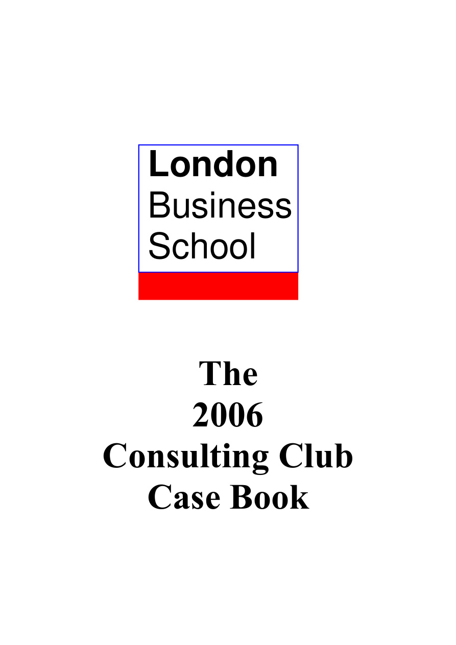 LBS 2006 Case Book PDF – London Business School (LBS)