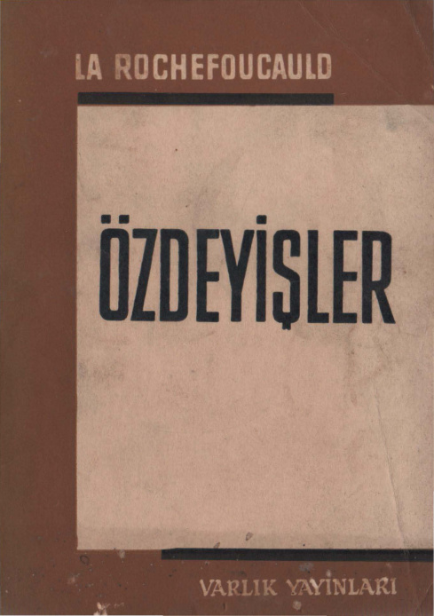 Özdeyişler PDF – François de La Rochefoucauld