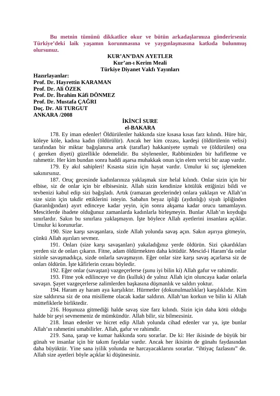 Laiklik İçin Önemli Kur'an'dan Ayetler PDF - Kolektif / Araştırma 12 Laiklik İçin Önemli Kur’an’dan Ayetler PDF – Kolektif / Araştırma