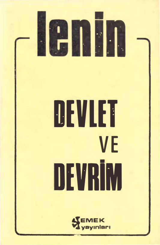 Devlet ve Devrim PDF – Vladimir İlyiç Lenin