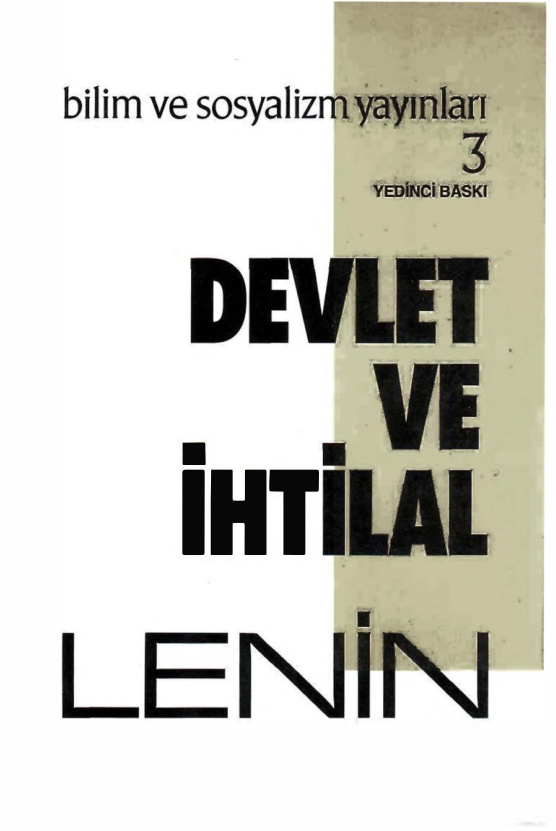 Devlet ve İhtilal PDF – Vladimir İlyiç Lenin