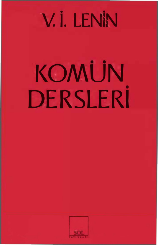 Komün Dersleri PDF – Vladimir İlyiç Lenin