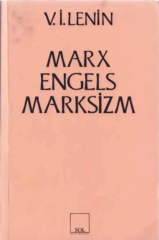 Marks Engels Marksizm PDF - Vladimir İlyiç Lenin 1 Marks Engels Marksizm PDF – Vladimir İlyiç Lenin