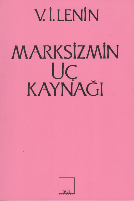 Marksizmin Üç Kaynağı PDF – Vladimir İlyiç Lenin