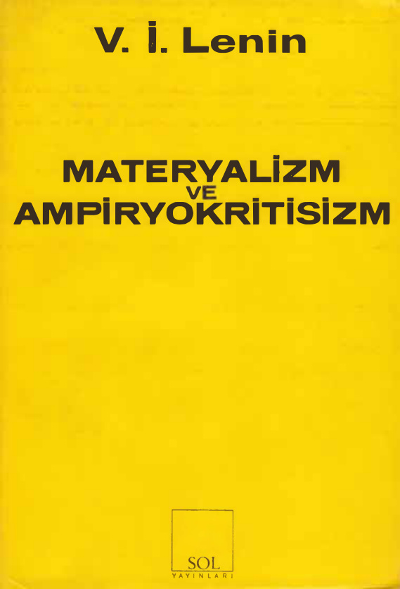 Materyalizm ve Ampiryokritisizm PDF – Vladimir İlyiç Lenin