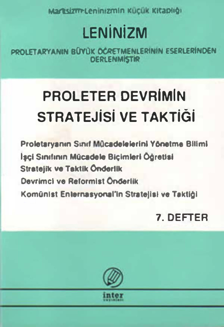 Proleter Devrimin Stratejisi ve Taktiği (7. Defter) PDF – Kolektif / Kuram