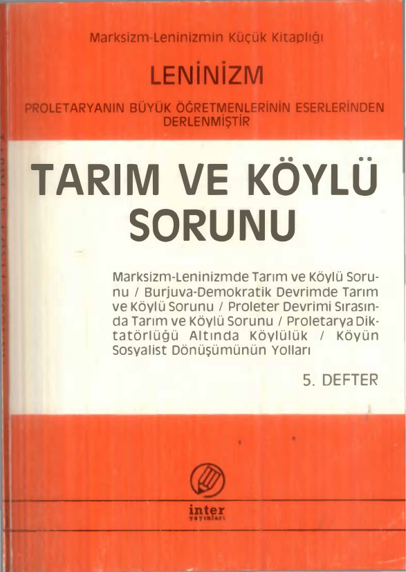 Tarım ve Köylü Sorunu (5. Defter) PDF – Kolektif / Kuram