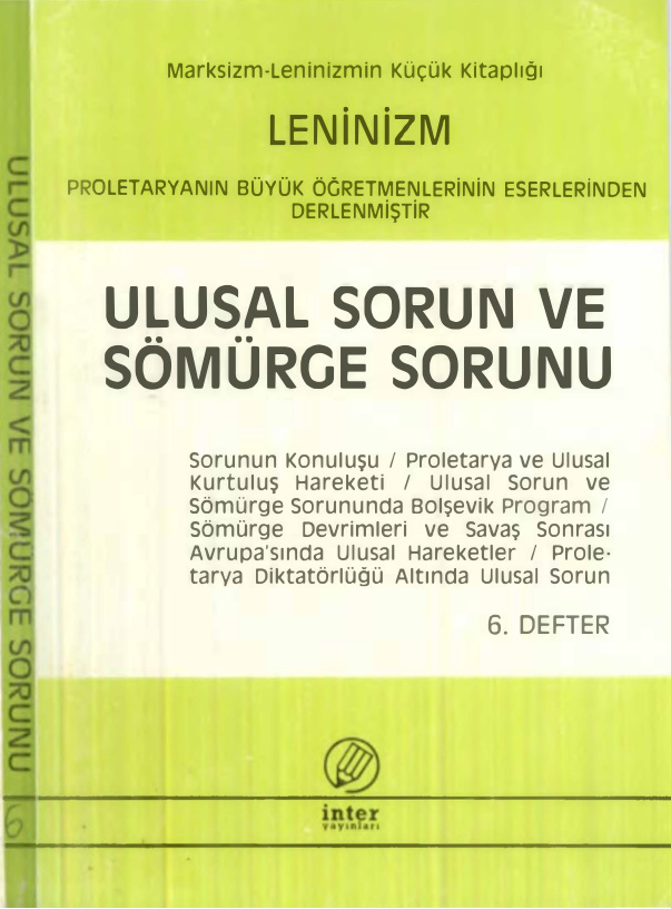Ulusal Sorun ve Sömürge Sorunu (6. Defter) PDF – Kolektif / Kuram