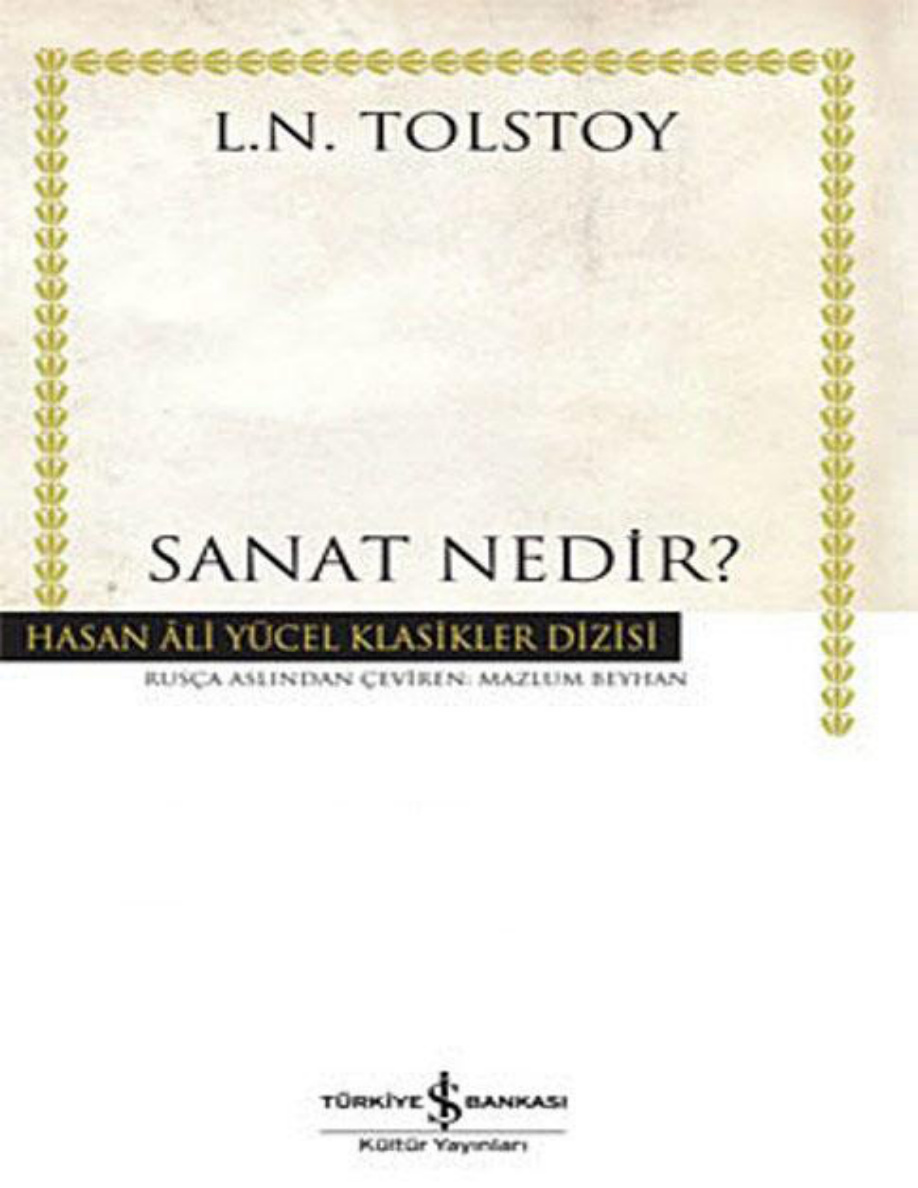Sanat Nedir? PDF – Lev Nikolayeviç Tolstoy