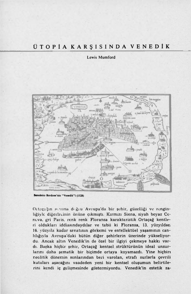 Ütopia Karşısında Venedik PDF – Lewis Mumford
