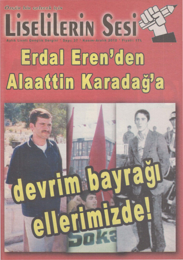 Liselilerin Sesi Sayı 037 Kasım Aralık 2010 Kitap Kapağı