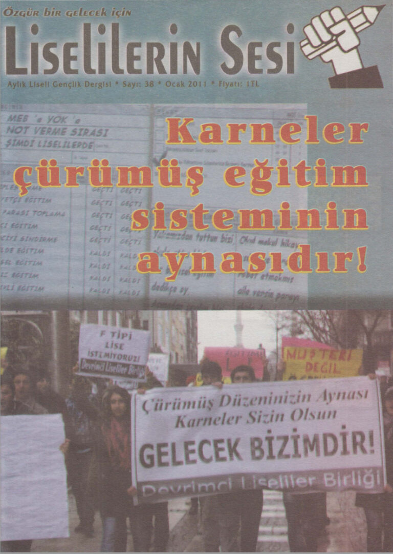 Liselilerin Sesi Sayı 038 Ocak 2011 Kitap Kapağı