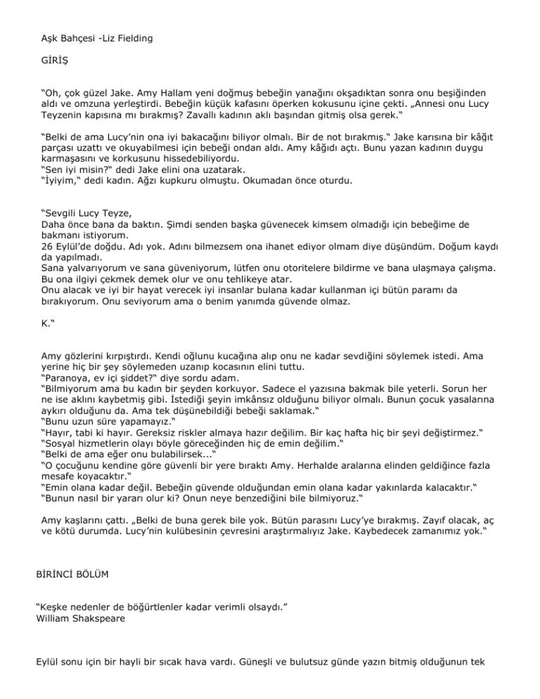 Liz Fielding Ask Bahcesi Kitap Kapağı