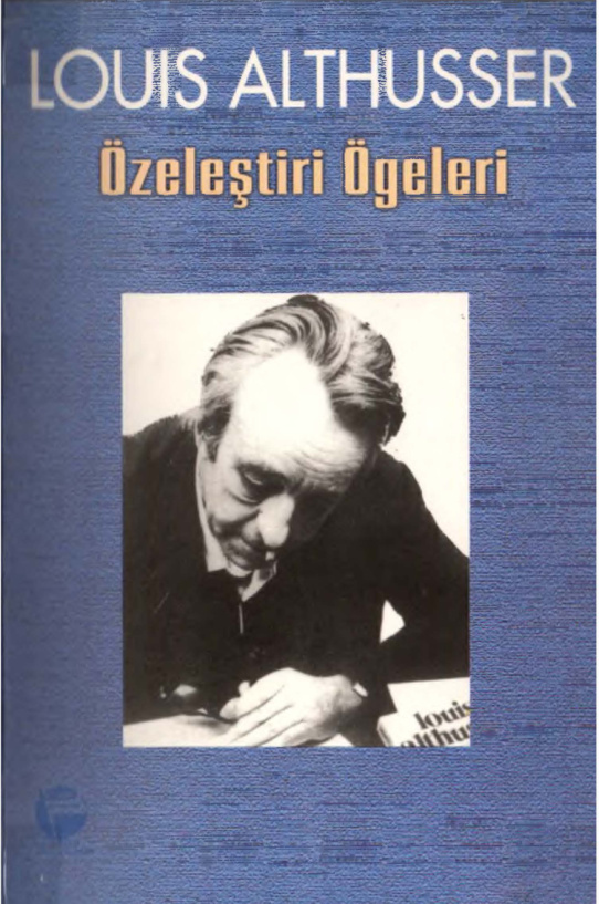 Özeleştiri Öğeleri PDF – Louis Althusser
