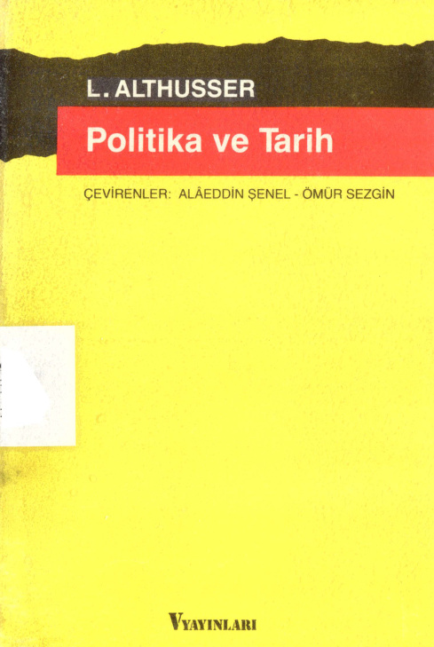 Politika ve Tarih PDF – Louis Althusser