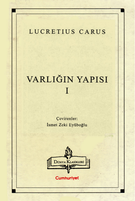 Varlığın Yapısı I PDF – Lucretius Carus
