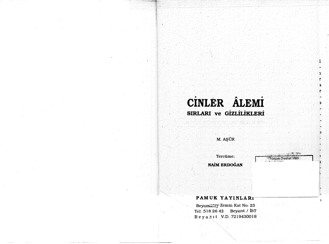 Cinler Alemi: Sırları Gizlilikleri PDF – M. Asur