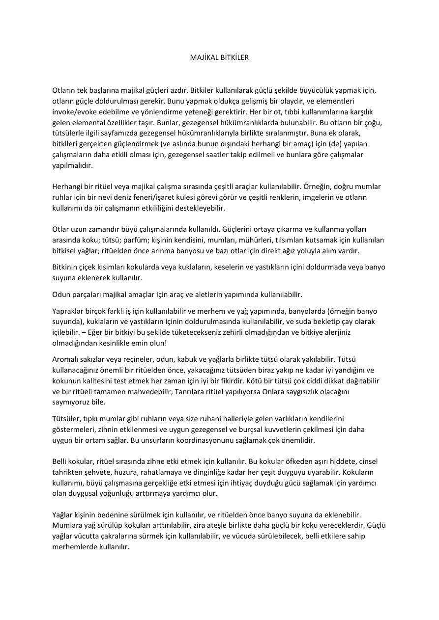 Majikal Bitkiler PDF – Kolektif