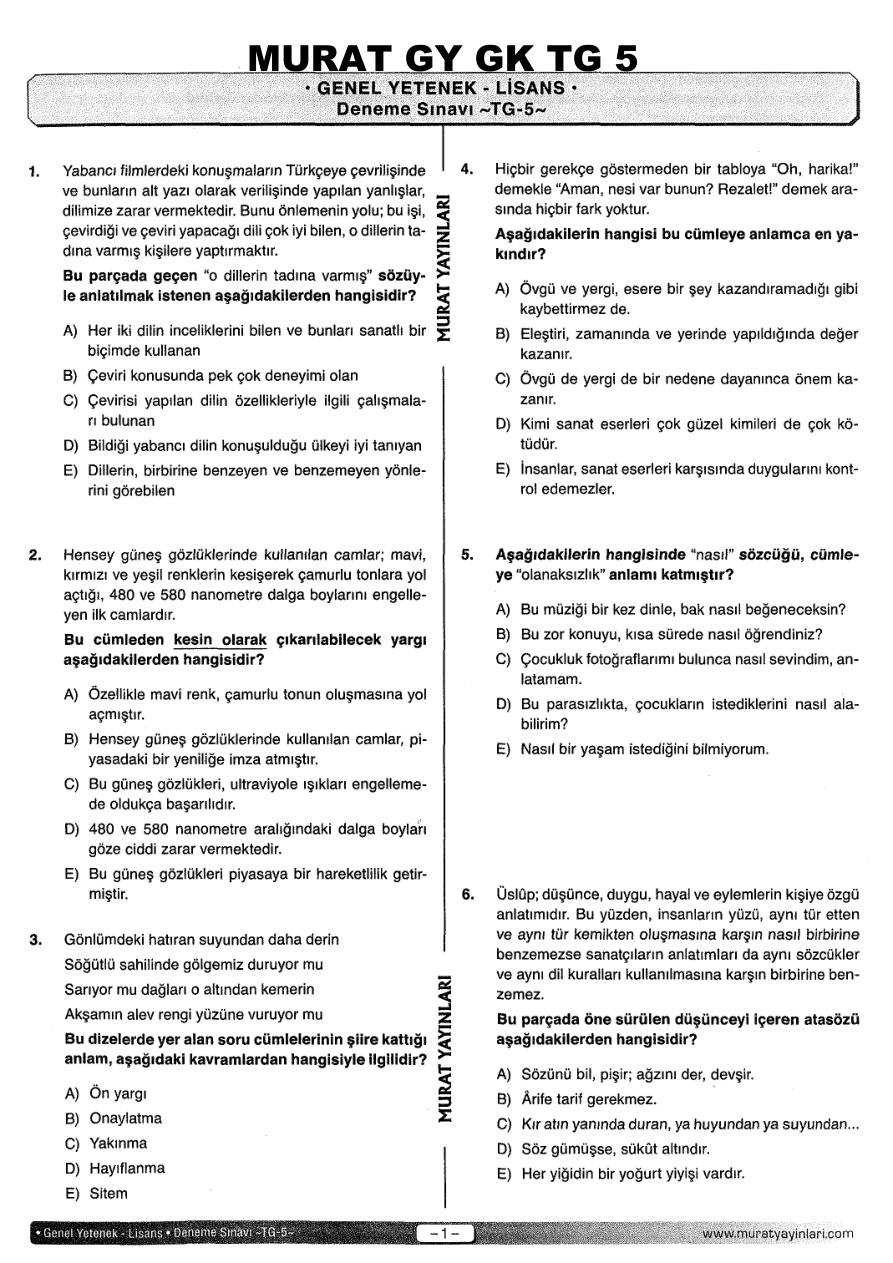 MURAT GY GK TG 5 PDF – Kolektif